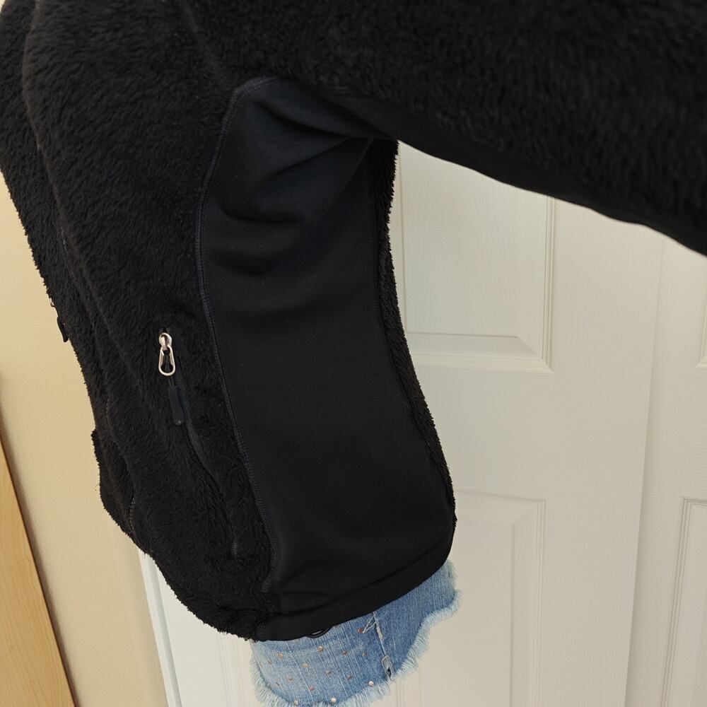 W's Patagonia R series black fleece zip jacket sz M - Picture 4 of 12